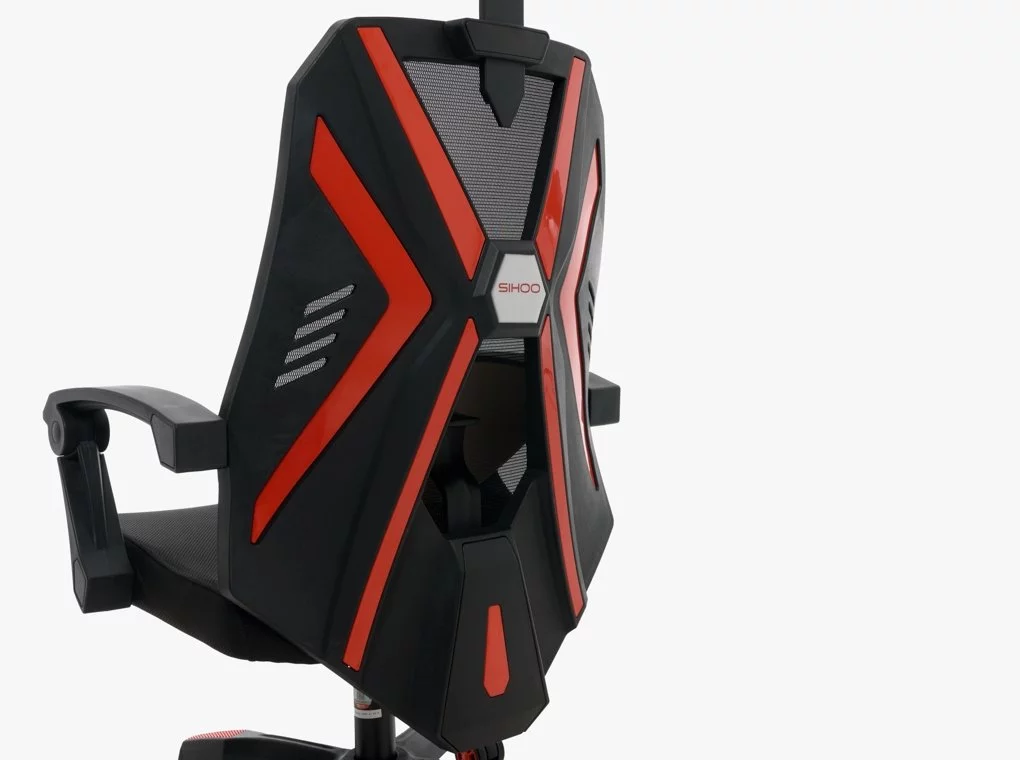 SIHOO M89C-101 FEKETE-PIROS GAMER SZÉK