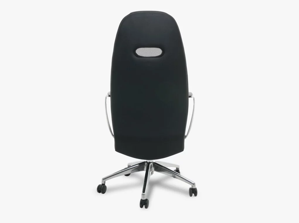PRIMELINE F102 FEKETE VALÓDI BŐR IRODASZÉK