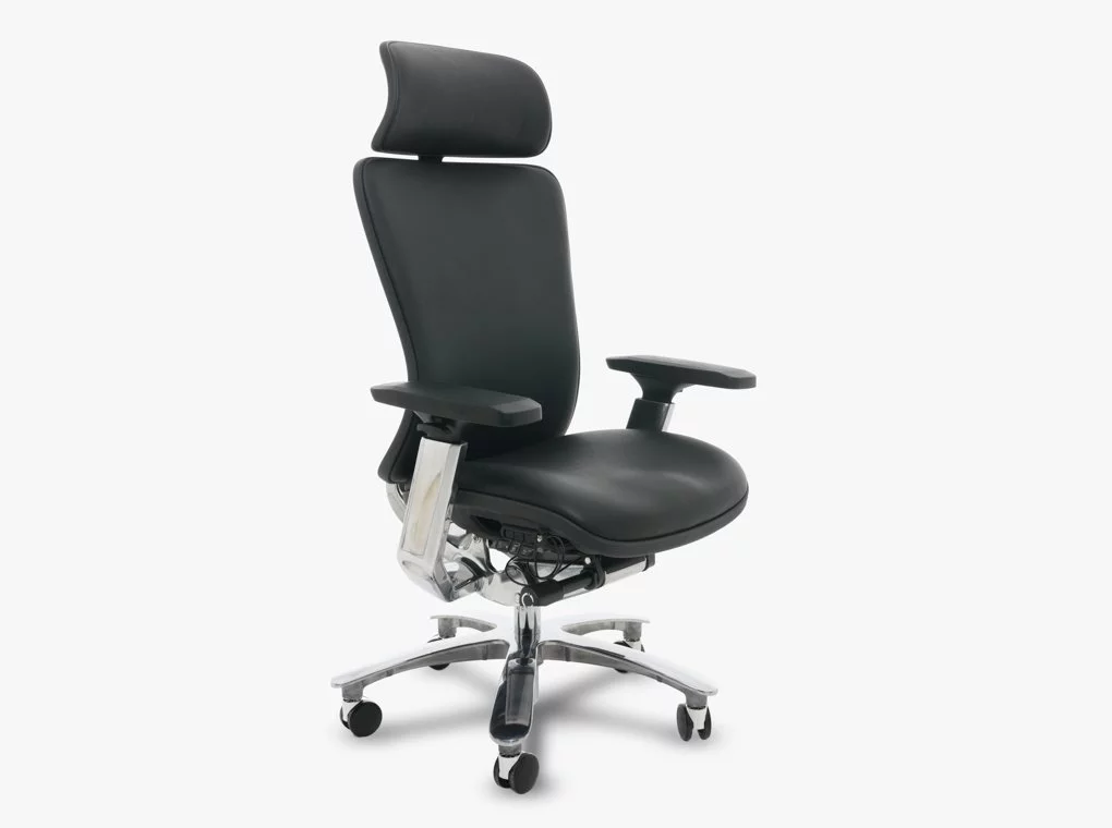 TITANIUM 901 FEKETE VALÓDI BŐR IRODASZÉK