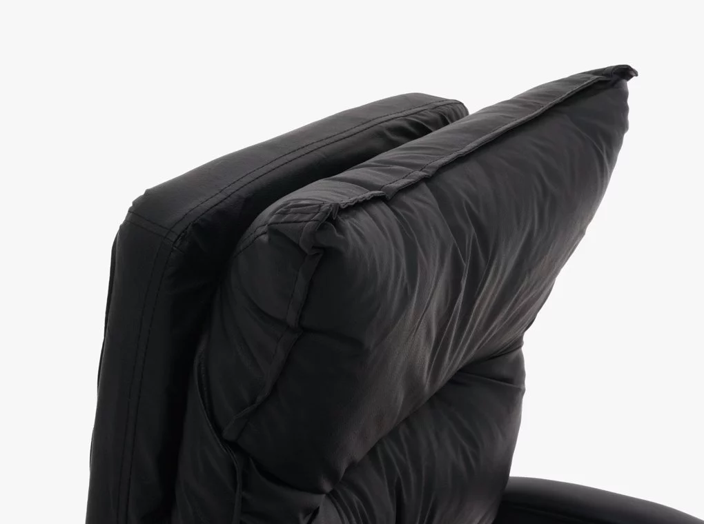 Irodaszék Jack 104 fekete textilbőr + lábtartó