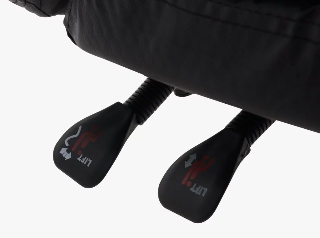 Irodaszék Jack 104 fekete textilbőr + lábtartó