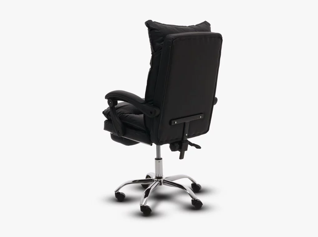 Irodaszék Jack 104 fekete textilbőr + lábtartó