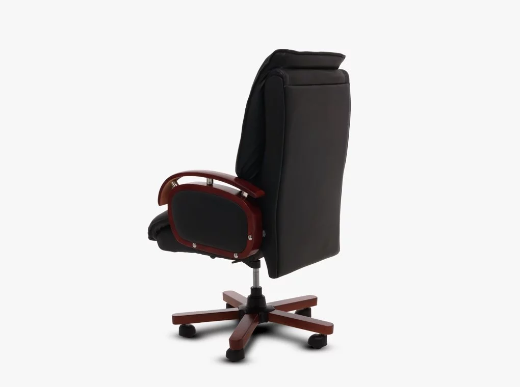 Irodaszék Jack 108 fekete textilbőr + fa